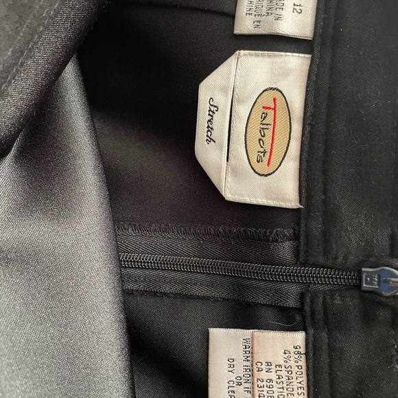 Talbots Stretch Long Black Skirt Size 12 - Picture 6 of 10